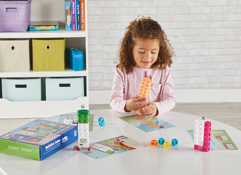 Rekenspel - Learning Resources - Mathlink Cubes - rekenblokken - activiteitenset 11-20 - per spel