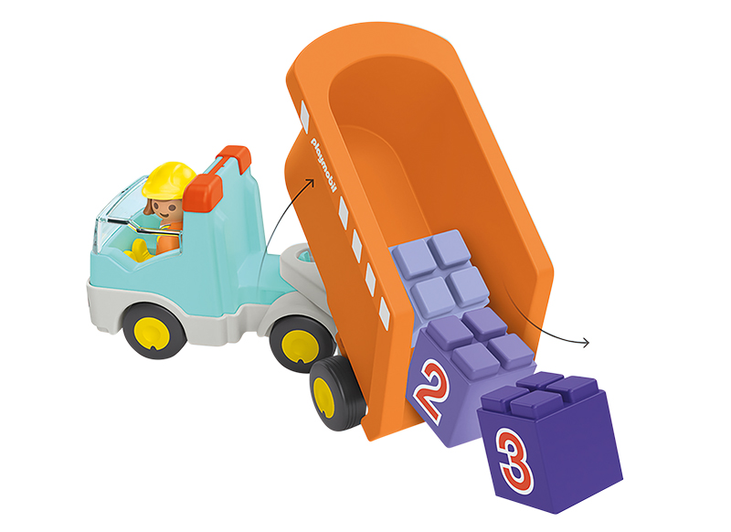 Speelsets - PLAYMOBIL Junior 71685 Kiepwagen - voertuigen - set van 6