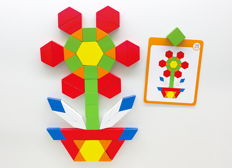 Blokken - kleur en vorm - geometrisch - magnetisch - per spel
