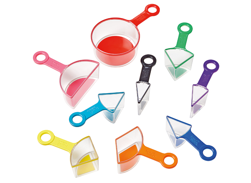 Breuken - hand2mind Rainbow Fraction Measuring Cups - maatbekers - per set