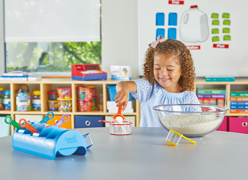 Breuken - hand2mind Rainbow Fraction Measuring Cups - maatbekers - per set