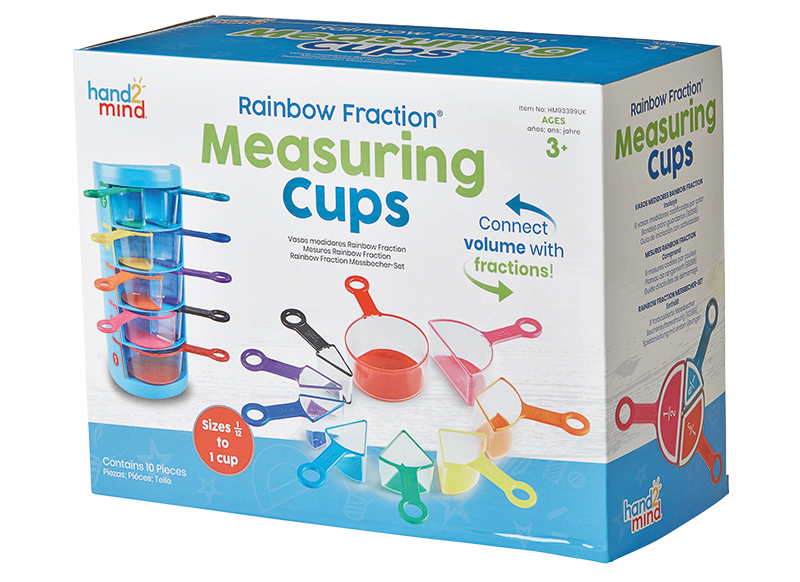 Breuken - hand2mind Rainbow Fraction Measuring Cups - maatbekers - per set