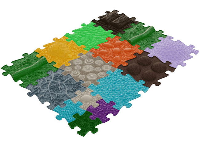 Sensorische puzzelmatten - MUFFIK - XL set - set van 15 tegels