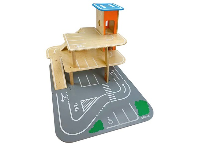 Speelgoed garage - Beleduc - parkeertoren - xxl - hout - per stuk