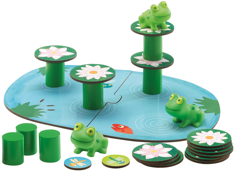 Spellen - mijn eerste spellen - Djeco -  little balancing - kikkers - per spel
