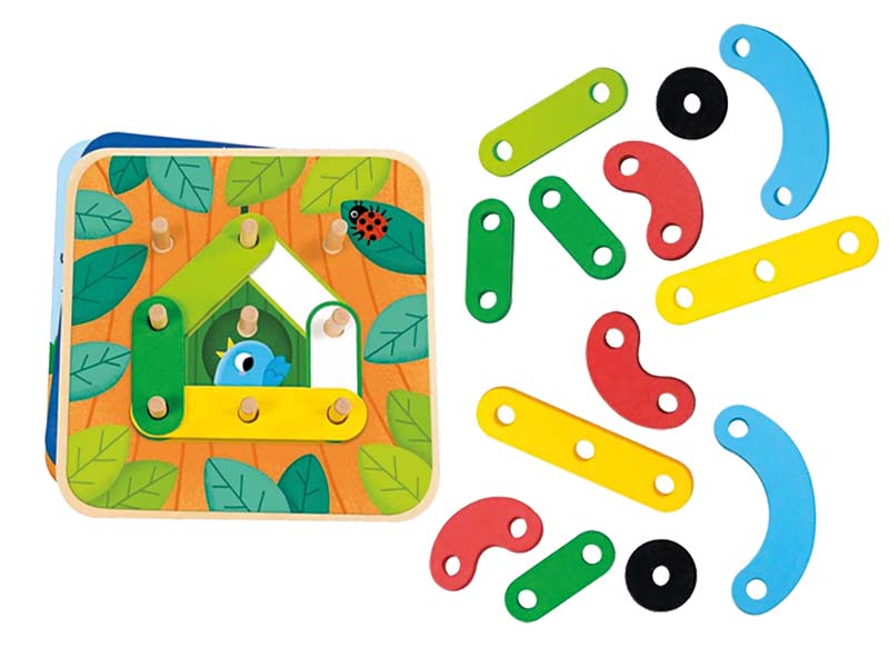 Spel - kleur en vorm - Goula Colors And Shapes - constructie - per spel