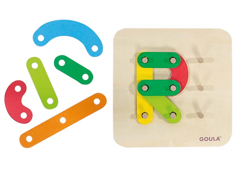 Spel - kleur en vorm - Goula Colors And Shapes - constructie - per spel