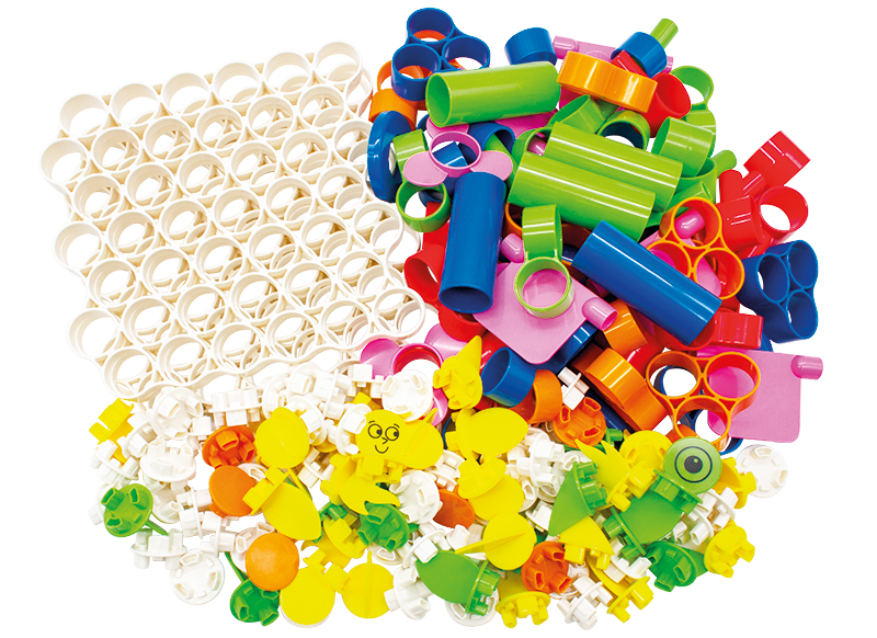 Bouwset - vormen - Labolud - ontdekking - set van 174 assorti