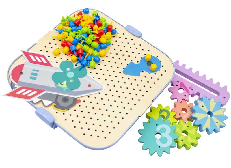 Bouwset - Hape Groovy-Go-Round Gears - tandwielen - experimenteren - per set
