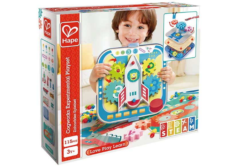 Bouwset - Hape Groovy-Go-Round Gears - tandwielen - experimenteren - per set