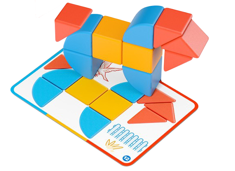Bouwset - Geomag Magicube Shapes Blocks & Cards - magnetisch - set van 16