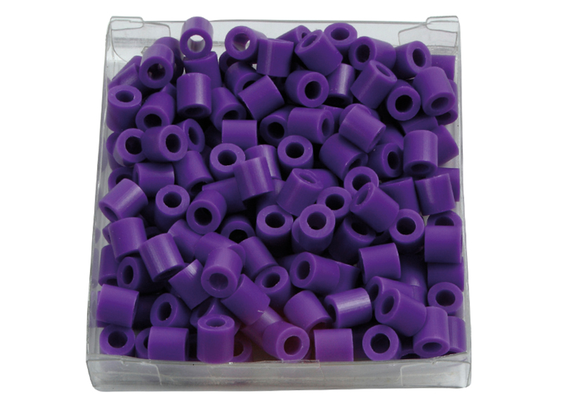 Kralen - strijkkralen - NABBI - midi - paars - set van 1100