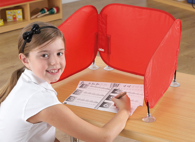 Concentratiescherm - Study Buddy - synthetisch - pop-up scherm met zuignappen - per stuk