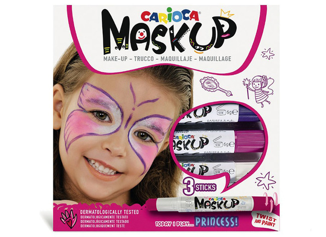 Schmink - Carioca - Mask-Up - Prinses - 3 kleuren assorti