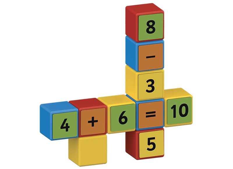 Bouwset - Geomag Magicube Math Building Recycled Clips - magnetisch - set van 61