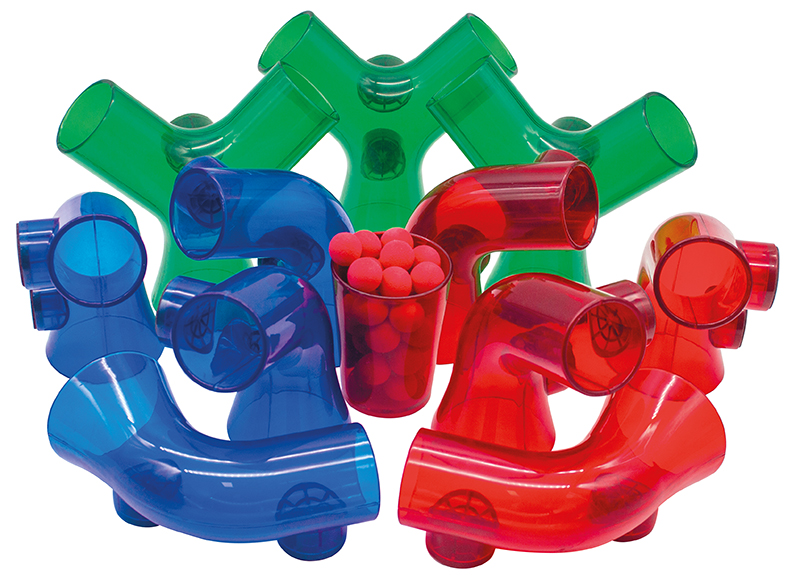 Constructie - Lakeshore Learning - verticaal - knikkerbaan - magnetische onderdelen voor EG5651 - per set