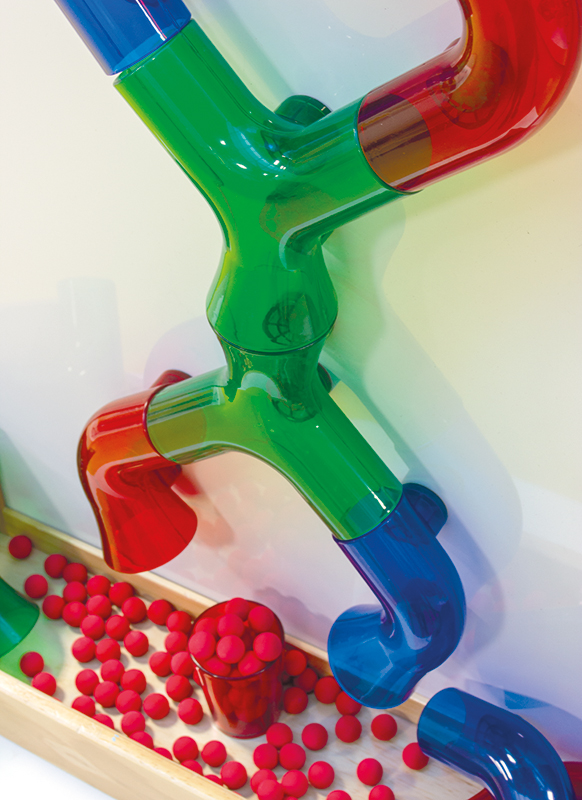 Constructie - Lakeshore Learning - verticaal - knikkerbaan - magnetische onderdelen voor EG5651 - per set