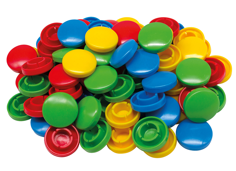 Fijne motoriek - Maxi-coloredo - noppen - rond - aanvulling voor alle modellen - set van 96