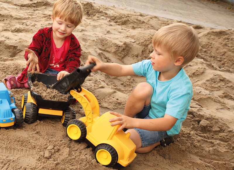 Voertuigen - Beleduc - graafmachine - zand - per stuk