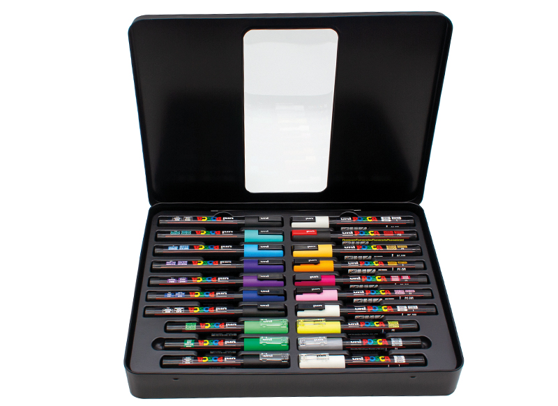 Stiften - verfstiften - Posca Graffiti - set van 20 assorti