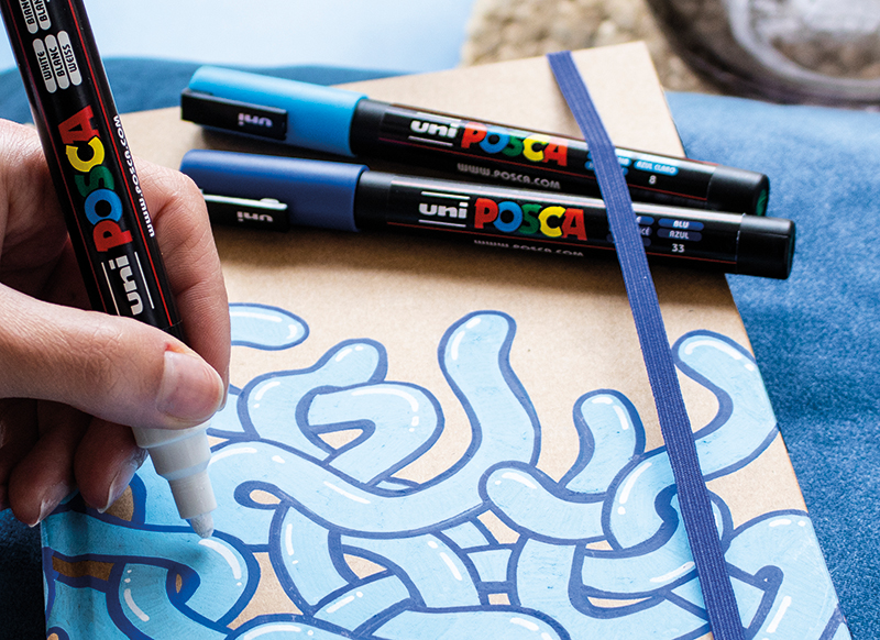 Stiften - verfstiften - Posca Graffiti - set van 20 assorti