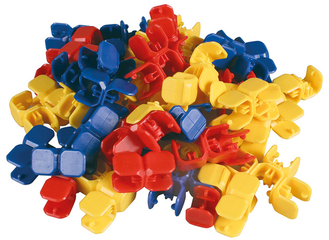 Bouwset - Popular Playthings Klix Cubes - linkblokken - set van 120 assorti