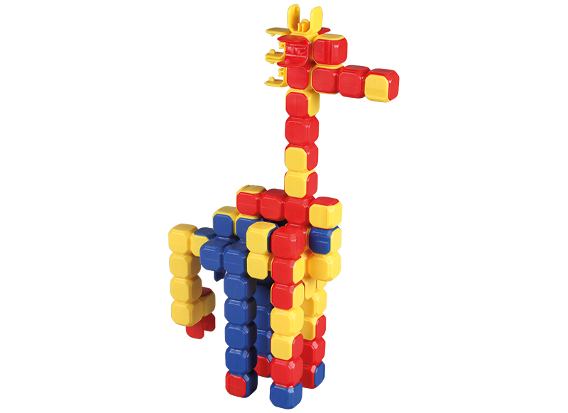 Bouwset - Popular Playthings Klix Cubes - linkblokken - set van 120 assorti