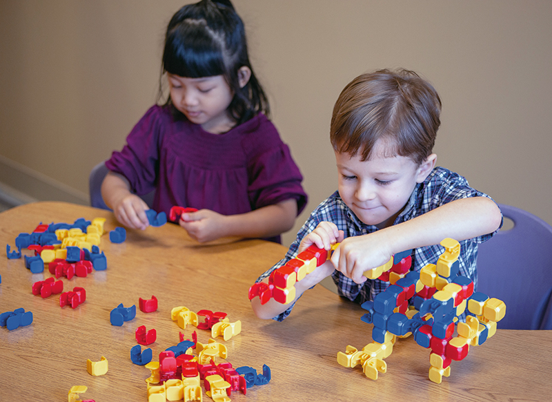 Bouwset - Popular Playthings Klix Cubes - linkblokken - set van 120 assorti