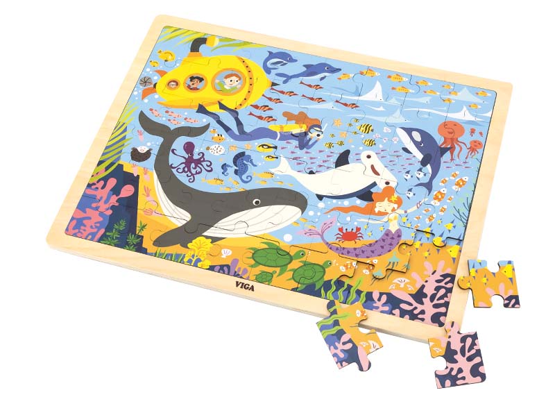 Puzzel - themapuzzel - Viga - zeeleven - 48 stukjes - hout - per stuk