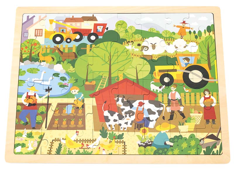 Puzzel - themapuzzel - Viga - boerderij - 48 stukjes - hout - per stuk