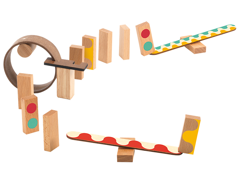 Bouwspel - Djeco - Zig & Go - set 1 - actie-reactie - per spel