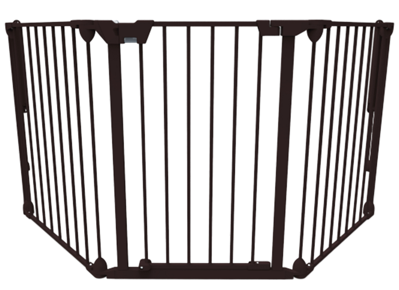 Veiligheidshekken - 3-panelen hek - wit, zwart