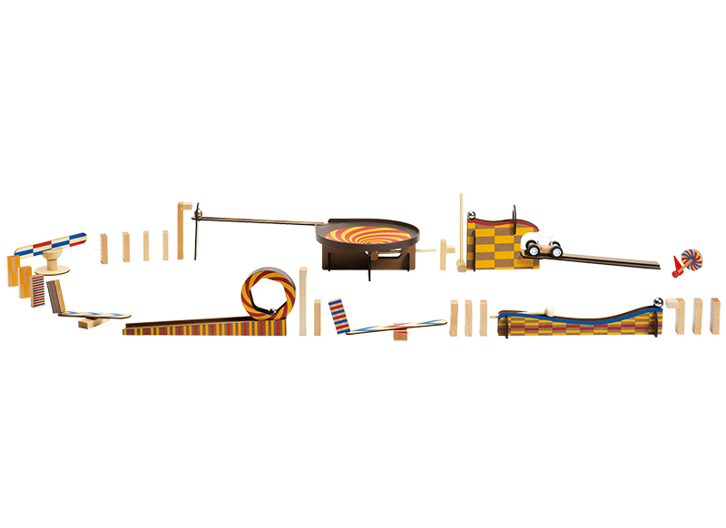 Bouwspel - Djeco - Zig & Go - set 2 - actie-reactie - per spel
