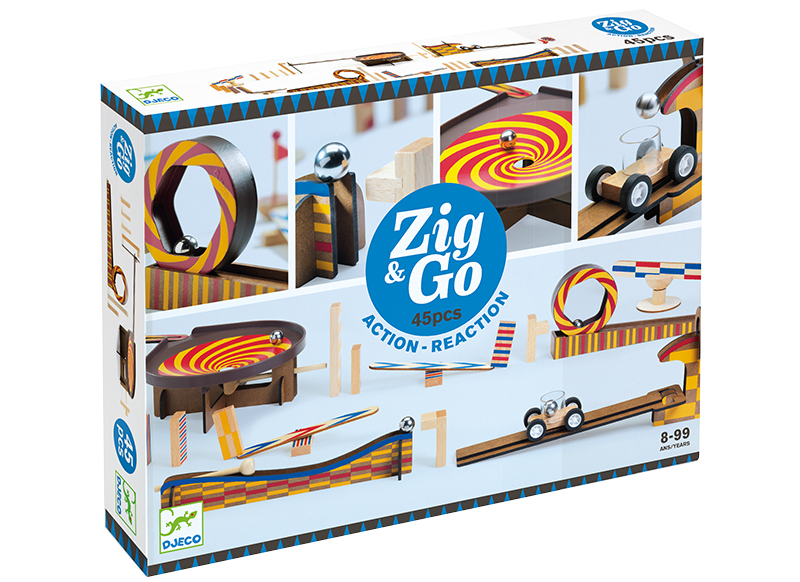 Bouwspel - Djeco - Zig & Go - set 2 - actie-reactie - per spel