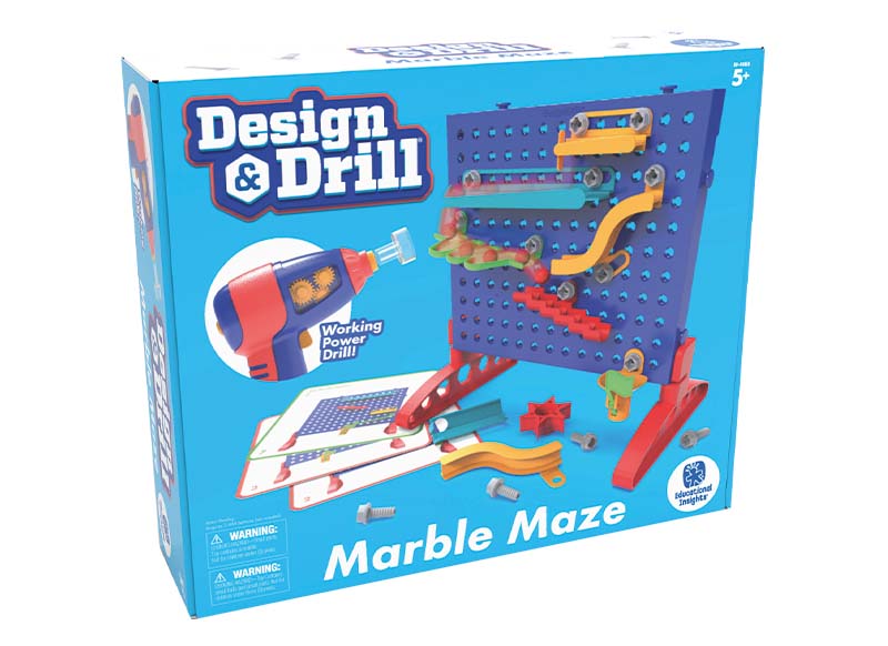Bouwset - Educational Insights Design & Drill Marble Maze - bouwpakket - schroevenatelier - doolhof - STEM / STEAM - per spel