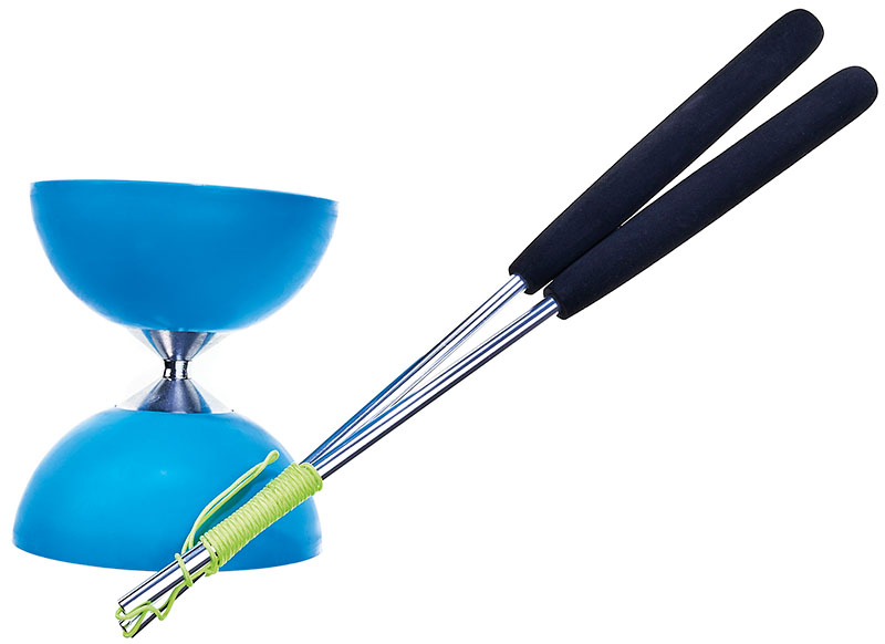Klein bewegingsmateriaal - circus - diabolo - per stuk - leverbaar in 7 kleuren