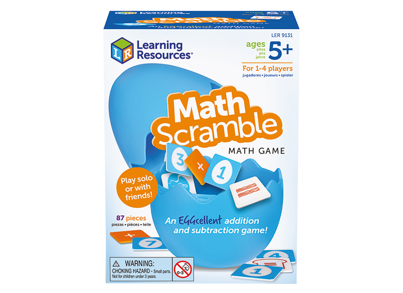 Spel - rekenspel - Learning Resources Math Scramble - legpuzzel - optellen en aftrekken - per spel