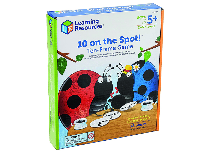 Spel - rekenspel - Learning Resources 10 On The Spot! Ten Frame Game - sommen maken - tellen tot 10 - per spel