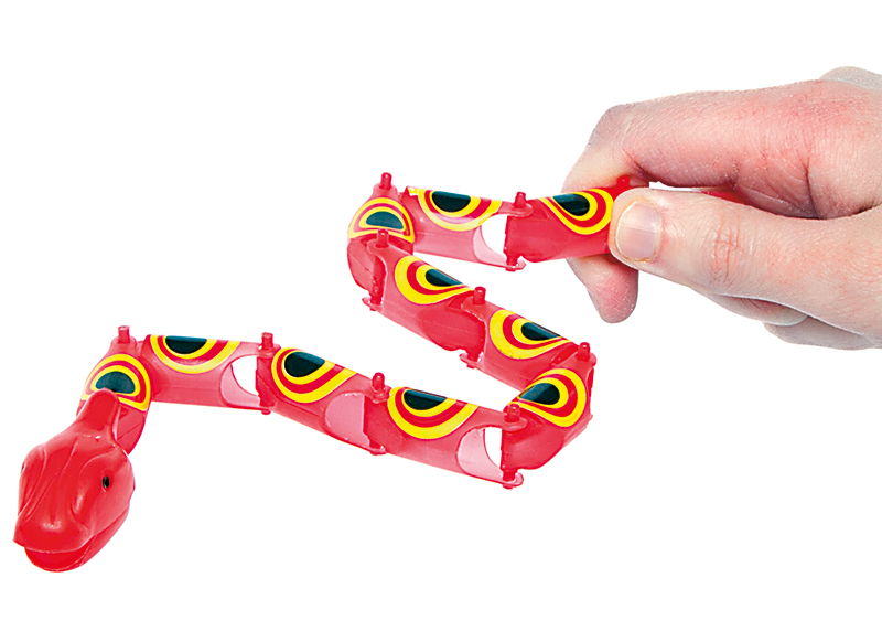Cadeautje - Baker Ross - wiebelende slangen - assortiment van 10