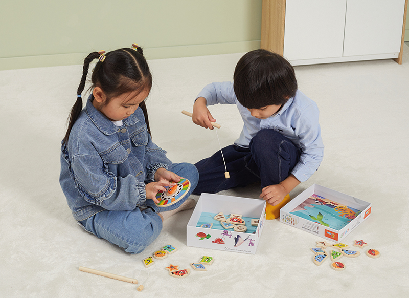Visspel - kleur en vorm - magnetisch - per spel