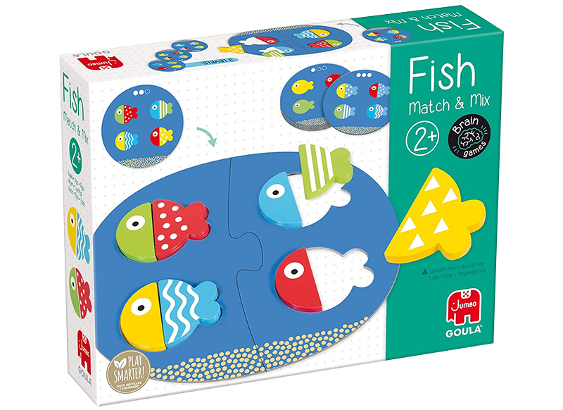 Spel - kleur en vorm - Goula Fish Mix & Match - vissen - per spel
