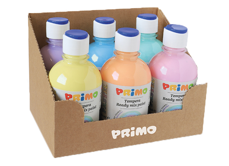Verf - plakaatverf - Primo - pastel - set van 6 x 300ml