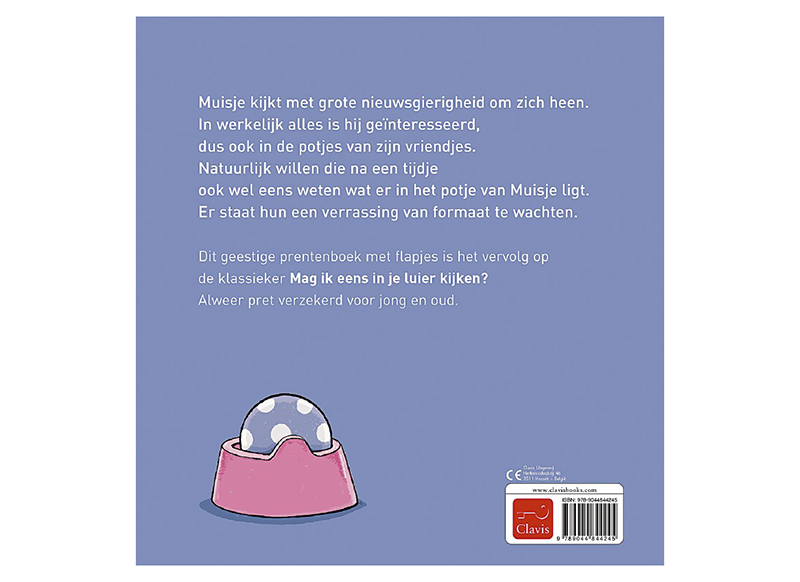 Potjestraining - Clavis - Muisje - boekje - mag ik eens in je potje kijken? - per stuk
