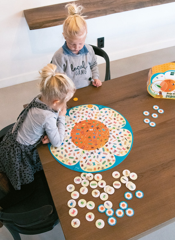 Spel - zoekspel - insecten - kleur en vorm - per spel