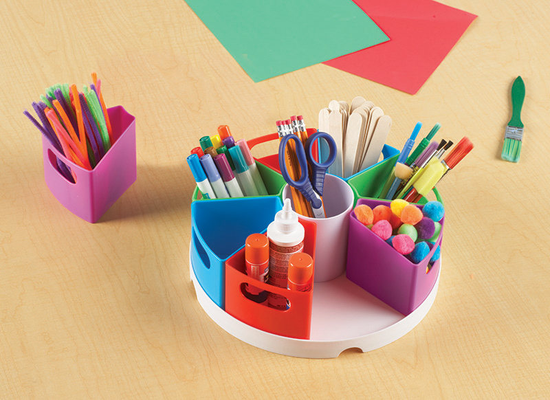 Opbergpotjes - Learning Resources Create-a-Space Storage Center - dienblad - per set