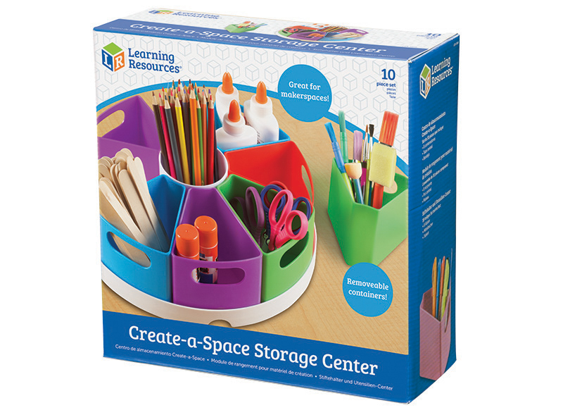 Opbergpotjes - Learning Resources Create-a-Space Storage Center - dienblad - per set