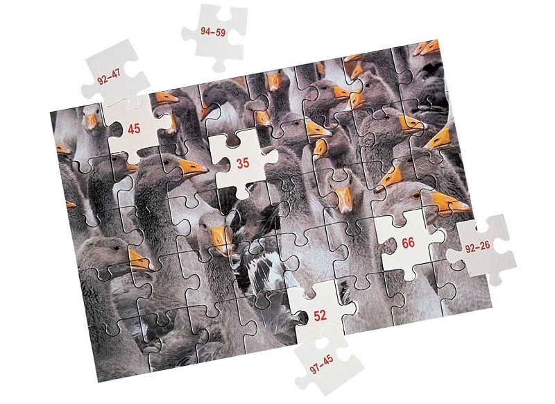 Rekenpuzzel - Schubi - rekenen - 3 verschillende puzzels met 24 stukjes - per stuk