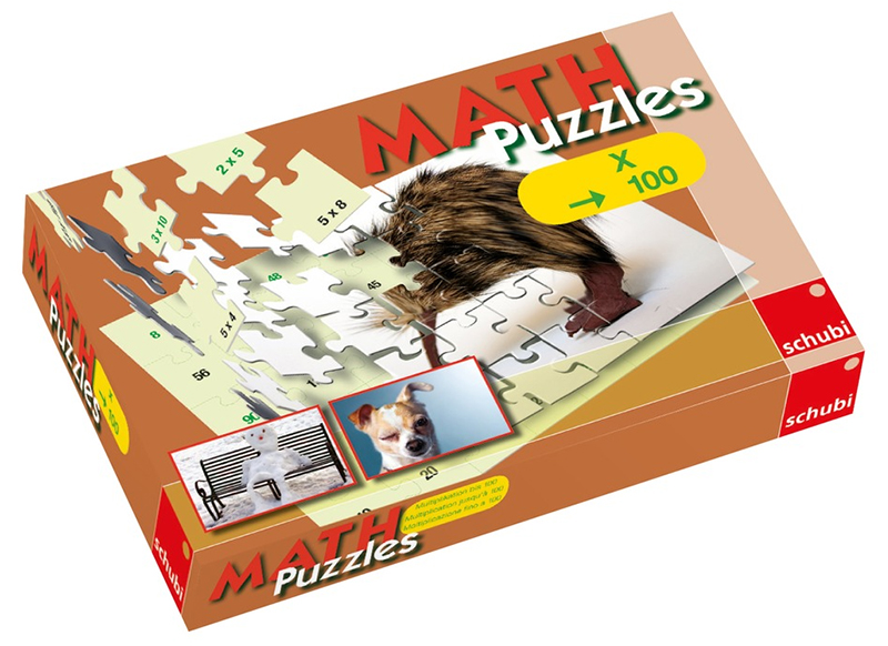 Rekenpuzzel - Schubi - rekenen - 3 verschillende puzzels met 24 stukjes - per stuk