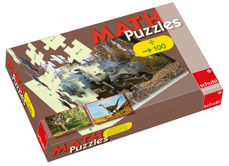 Rekenpuzzel - Schubi - rekenen - 3 verschillende puzzels met 24 stukjes - per stuk