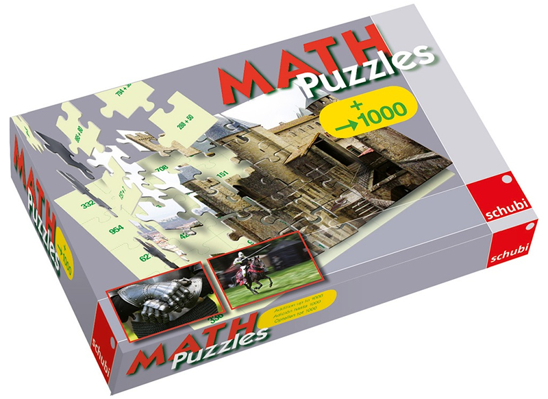 Rekenpuzzel - Schubi - rekenen - 3 verschillende puzzels met 24 stukjes - per stuk
